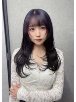 シエンゴールド(CIEN gold)&nbsp;レイヤーカット/顔周りカット/ラベンダーカラー#浜松駅#カラー