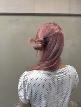 ファビ 渋谷(Fab) くびれヘア/暗めカラー/アプリコットオレンジ/縮毛矯正