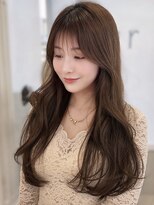 エアー 青山(AIR)&nbsp;オリーブブラウンカラー、ローレイヤーカット