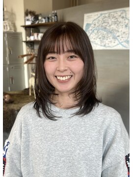 ニコナチカ(nico nachika) brown color × layer cut