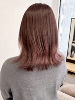 ミュラ(mulah)&nbsp;透明感カラーラベンダーピンク＊ミディアムレイヤーカット