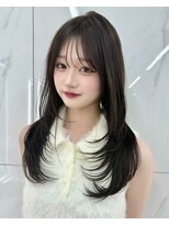 サンドレオ 新宿店(sand Leo)&nbsp;ミディアムレイヤーカット/髪質改善/韓国/前髪/新宿/ブリーチ