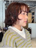 山本/ボブパーマボブブリーチなしカラー吉祥寺パーマ暖色カラー