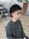 ツーブロックショート