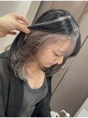 インナーカラーラテグレージュカラーブリーチダブルカラー横浜駅