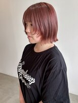 フープヘアー(HOOP.HAIR) 顔周りレイヤーカット/ピンクベージュ