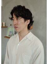 サニー(Sany)&nbsp;くしゃっとしたニュアンスが魅力のメンズパーマ[メンズ/祐天寺]