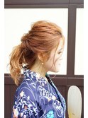 浴衣セット ポニーテール