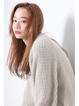 ソワンドゥブレス 大日店 (soin de brace) 大人センターパートｘオレンジベージュ