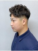 【フェード】アップバングショート