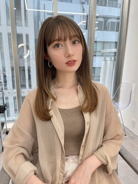 ノク(nok) 透けベージュ_くびれレイヤーベージュアッシュグレージュ