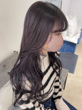 アイヴィー(IVY) 艶髪 ラベンダー 紫カラー ケアブリーチ 韓国 暗めカラー