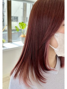 カラーズ(PRIVATE HAIR SALON COLOR'S) 春☆ピンクバイオレットカラー＋インナーベビーピンク