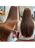 髪質改善ストレートで朝楽ヘアに
