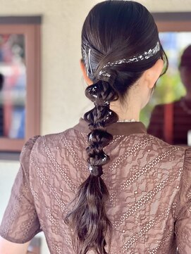 ルガラージュ(le garage) お呼ばれヘア◎ローポニーアレンジ