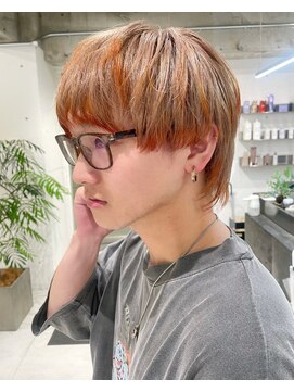 ダブ アオヤマ(DaB AOYAMA) マッシュウルフ デザインカラー 裾カラー レイヤーカラー