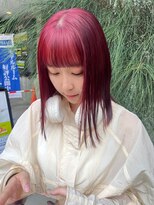 ゼスト 八王子店(ZEST) ブリーチなしダブルカラー/ボルドーカラー【佐々木麻衣】