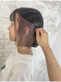 インナーカラーピンクベージュ成増地下鉄成増