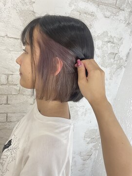 プライズ 成増店(prize) インナーカラーピンクベージュ成増地下鉄成増