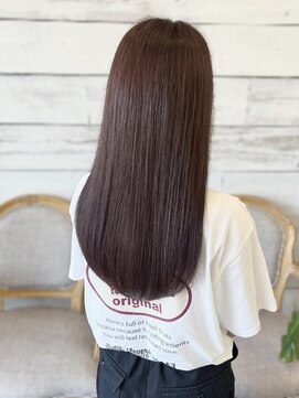 シュエール(Chuaile) 酸性ストレート×ラベンダーアッシュ☆髪質改善