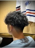 波巻きパーマ