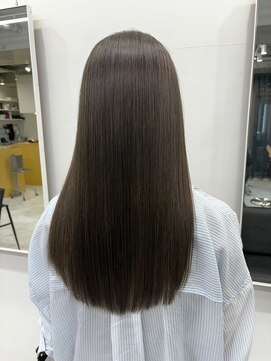 ディジョン(Dijon) 韓国顔まわりレイヤーカットグレージュオリーブベージュブラウン