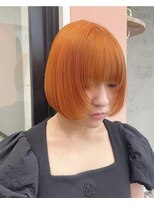 ケアブリーチを使用したデザインカラー　スタイリスト阿部ちあき