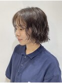 顎ラインボブ×ウェーブパーマ