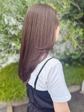 リリー(Rilie) ブリーチなしダブルカラーシアーブラウン/美髪ストレート