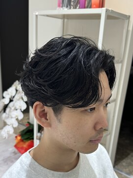 バース 梅田中崎町店(BIRTH) ニュアンスパーマセンターパートフェザーパーマ