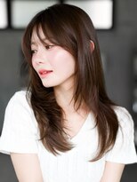 レノラ 本町(LENORA) ☆フェミニンロング大人かわいいぱっつん前髪レイヤーカット小顔