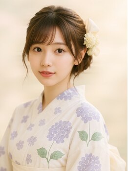 イノチカ(INOCHIKA)の写真/早朝のヘアセット・着付けもお任せ！思い出に残る大切な一日をお手伝い♪急なイベントやお出かけにも◎