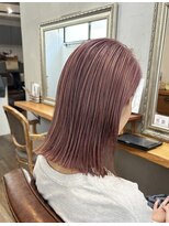 コンパス(COMPASS)&nbsp;ヘイリーボブにダブルカラーピンクベージュ