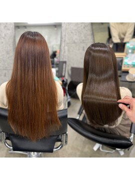 ウィールールピヴォクロス(WE RULE pivot cross) #髪質改善#縮毛矯正#美髪矯正 before/after