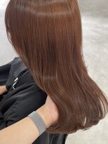 ウル 岡山駅店(ULu.)&nbsp;ブリーチなしダブルカラー　コーラルオレンジ