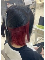 ベルバイグレイス(BELLE by grace)&nbsp;インナーカラー　ブラック×ブラッドレッド