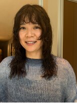 ノラギンザユー(NORA GINZA/U)&nbsp;レイヤーパーマレイヤーカット顔周りレイヤーくせ毛パーマ