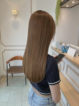 ラボヌールヘアー シェリ 久喜店(La Bonheur hair cheri) 【cheri石川】髪質改善/Wカラー/透明感ベージュ【久喜美容室】
