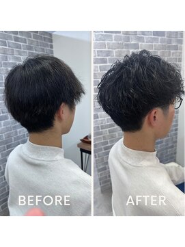 ノイ(Noy) メンズツイストパーマ×ツーブロック