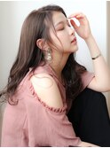 セミウェットくびれミディアムレイヤーココアベージュオリーブ
