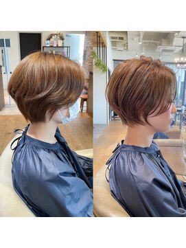 バンプ ギンザ(BUMP GINZA) 30代40代50代大人ショート髪型丸顔前髪あり似合わせ【安野】