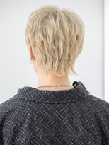 モッズヘア メン 仙台愛子駅前店(mod's hair men)&nbsp;ハイトーンカラーニュアンスパーマショートa仙台愛子