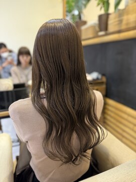 透明感ブラウンベージュ/レイヤーカット/髪質改善