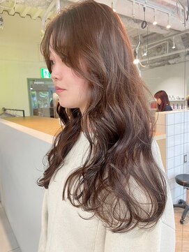 ラヴィズム 小新店(LUVISM) 韓国/顔周りレイヤー/おくれ毛/ベージュ/ダブルカラー/西区/小新