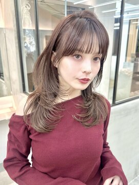 ロンドシエル 横浜(Lond ciel) オリーブグレー/レイヤーカット/黒髪/マロンベージュ/横浜