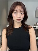 シースルーバング/顔まわり/レイヤーカット/前髪