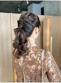 <マアヤ/ヘアセット>ゆるっとこなれ感☆ポニーテールアレンジ