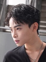 フィフス 渋谷(fifth)&nbsp;渋谷大人波巻きシャドウルーズパーマセンターパートビジネスヘア