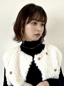 テン アヴェダ(TEN AVEDA) インナーカラー×外はねボブ