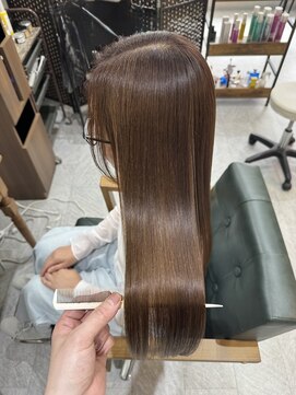 ゴートヘア(GOAT hair) 白髪ぼかしカラー&ウルティア髪質改善【GOAT hair】